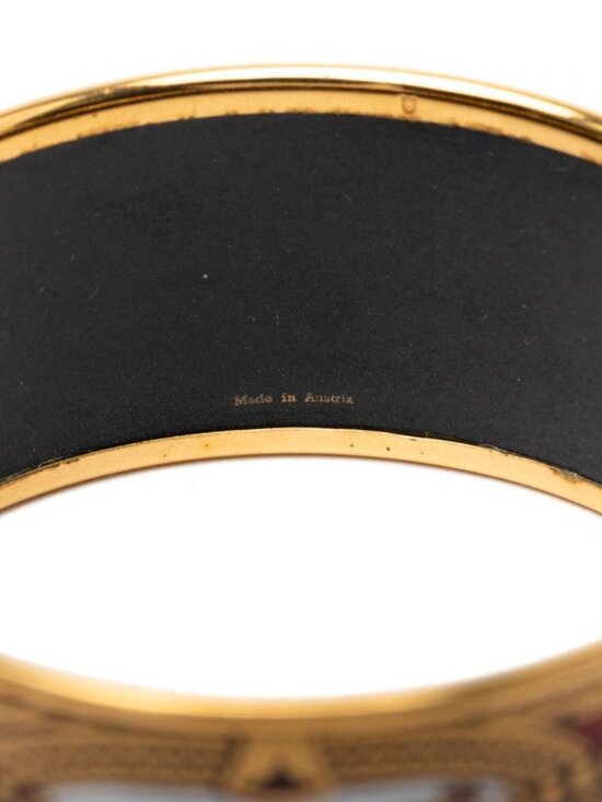 Hermes Enamel TGM Cloisonne Gold Multicolor Plated Belt main image 6